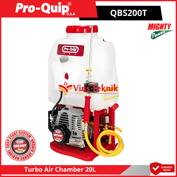 PROQUIP QBS200T Alat Semprot Pertanian Hama Bacpack Electric QBS 200T Sprayer 20 Liter 2 Tak
