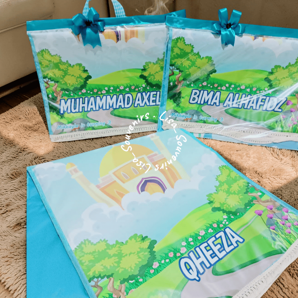 SAJADAH ANAK OSCAR Hampers Souvenir Ulang Tahun Aqiqahan Tasyukuran goodie bag/khitanan/suvenir/saja