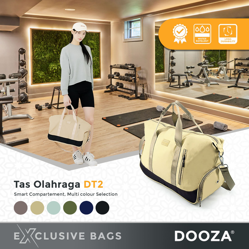 DOOZA Tas Gym Tas Fitnes Sport Gym Bag DT2 Tas Olahraga Besar Anti Air