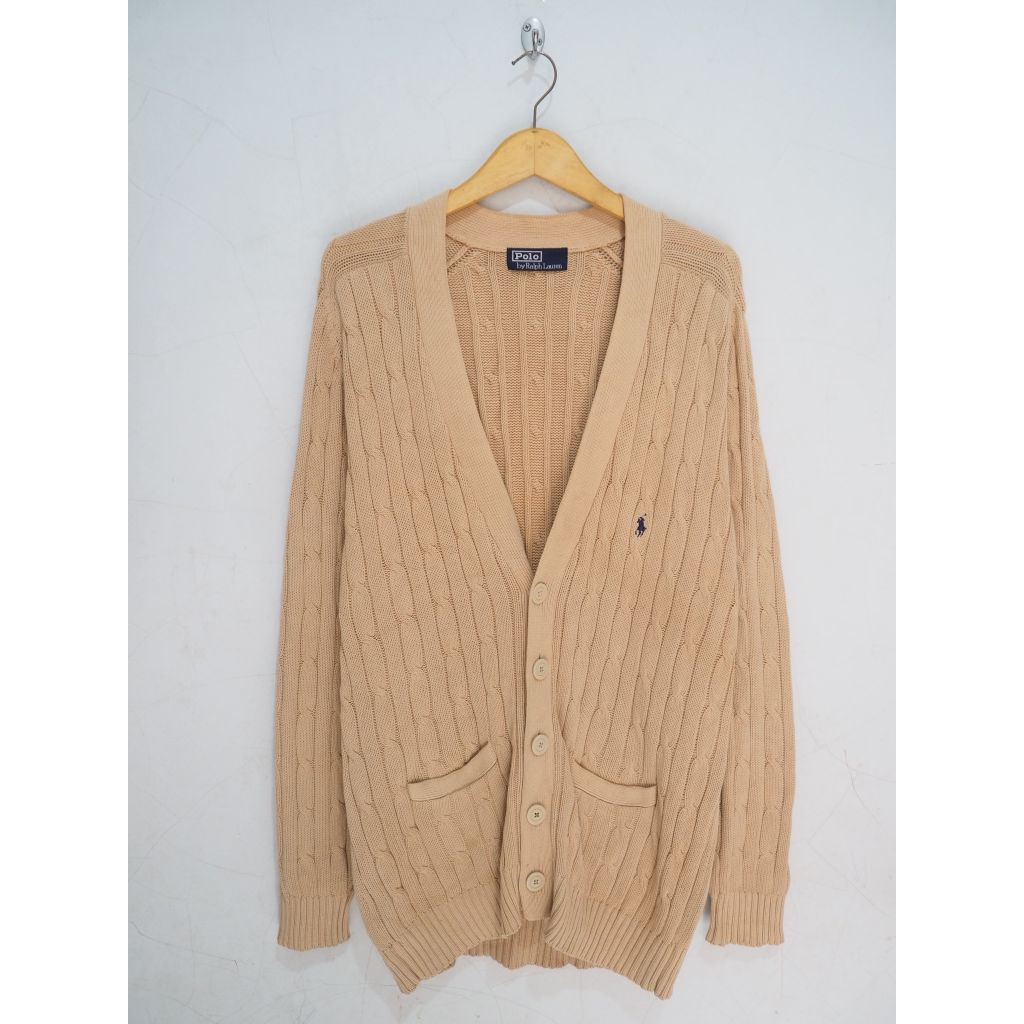 POLO RALPH LAUREN CABLE KNIT CARDIGAN