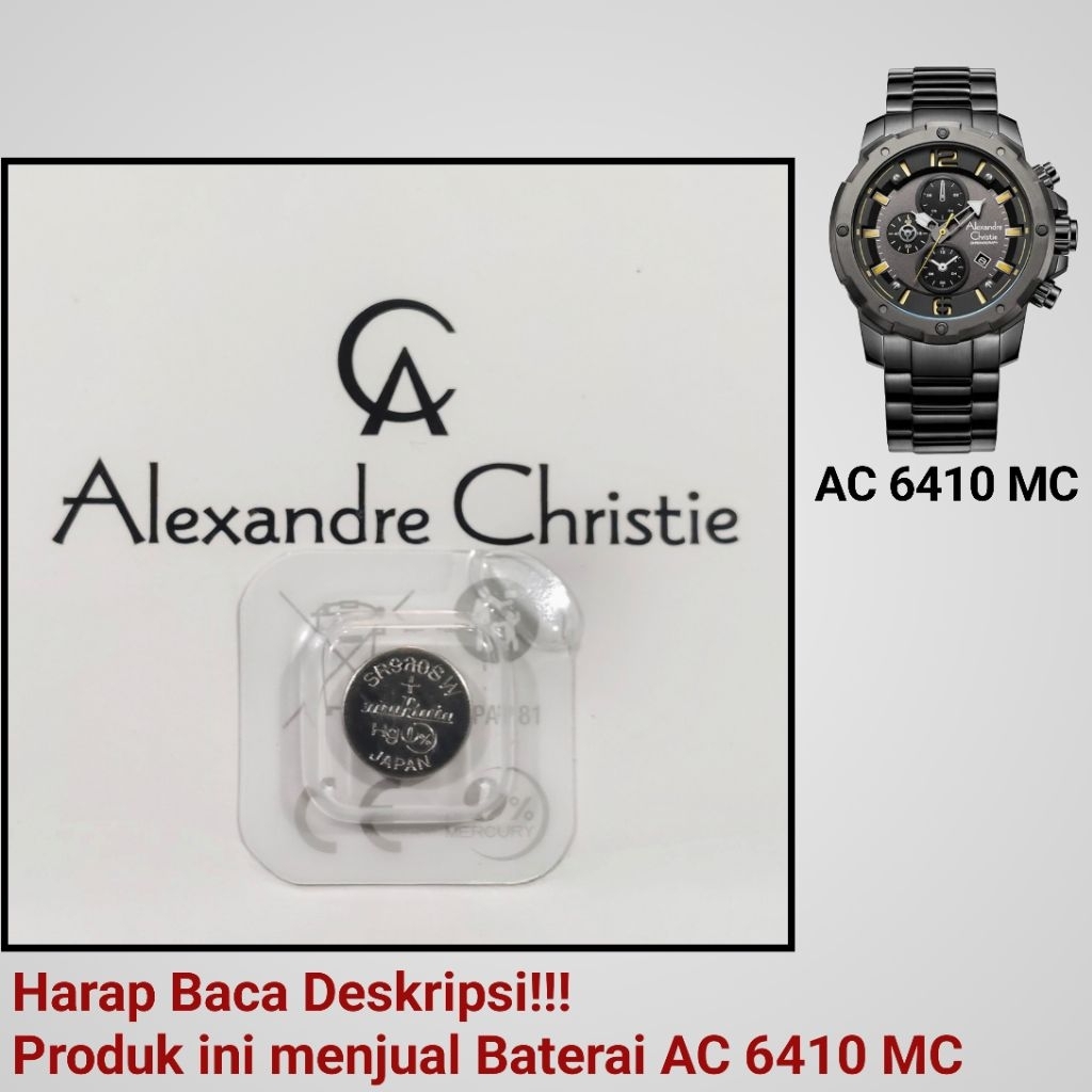 Baterai Jam Tangan Alexandre Christie AC 6410 MC Original
