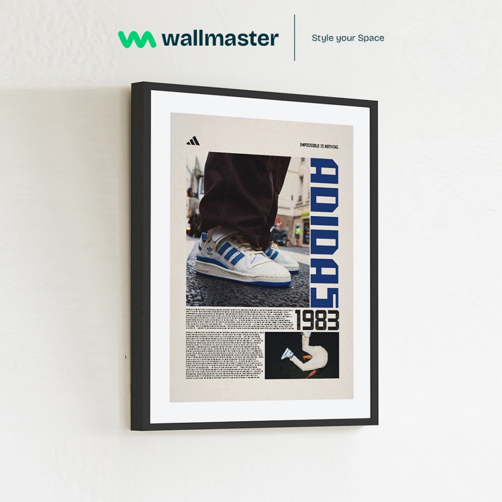 wallmaster - 8 ADIDAS 1983 Poster Classic Sport Brand Retro Vintage Frameblock