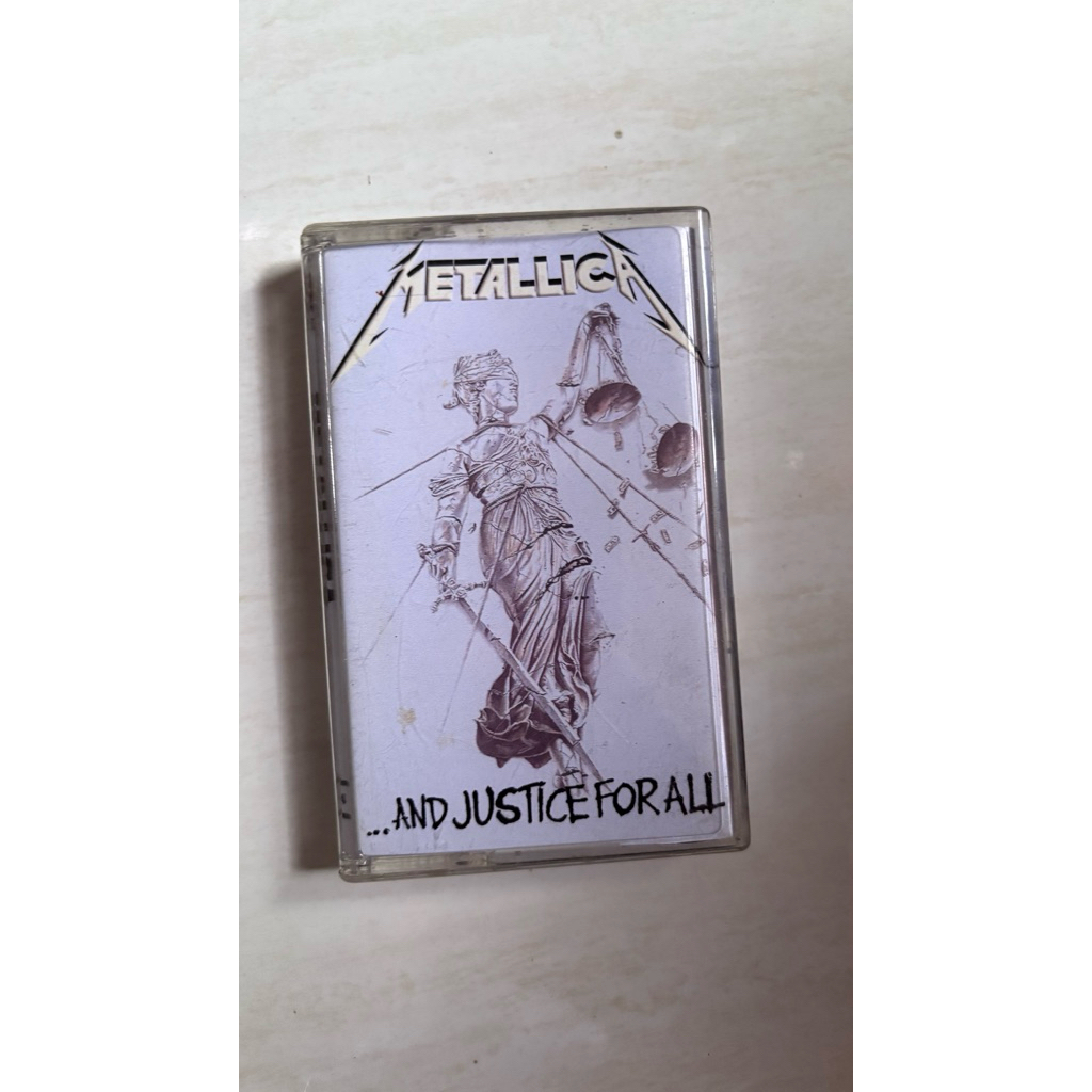 kaset pita metallica album and justice for all