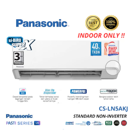 INDOOR AC PANASONIC 1/2 PK CS-LN5AKJ BARU ( INDOOR SAJA )