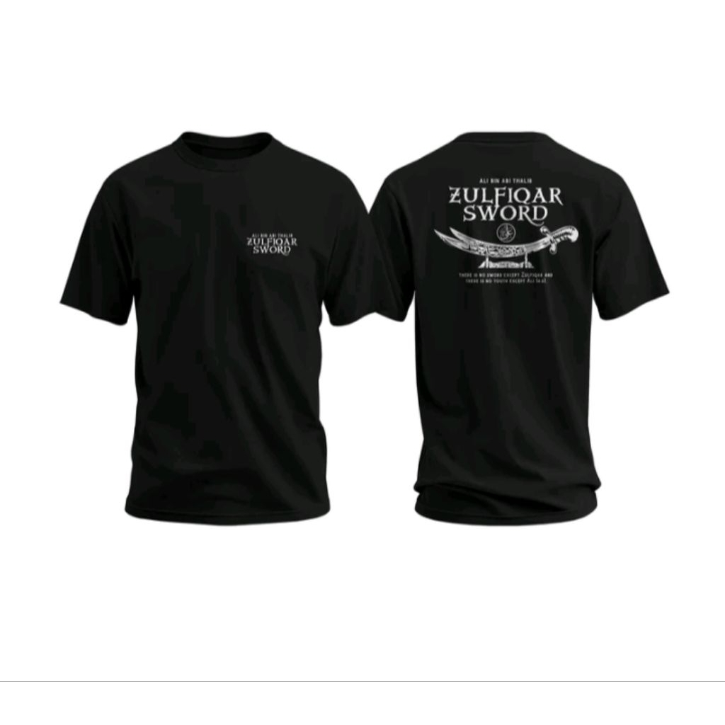 Koas T-shirt _ ZULFIKAR SWORD_ Unisex Kaos Distro Peria/ Wanita Kekinian Viral