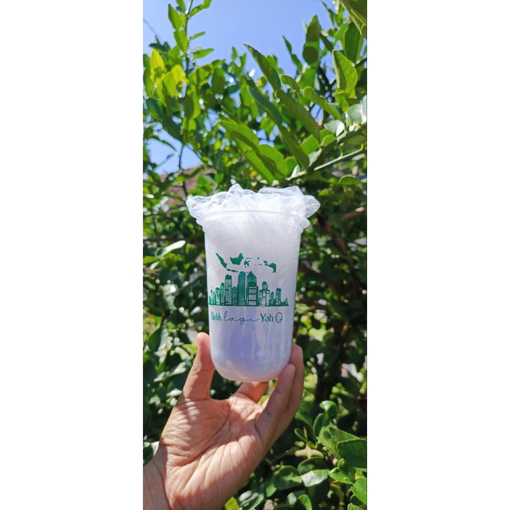 SABLON CUP 14oz &16oz OVAL HOK MURAH