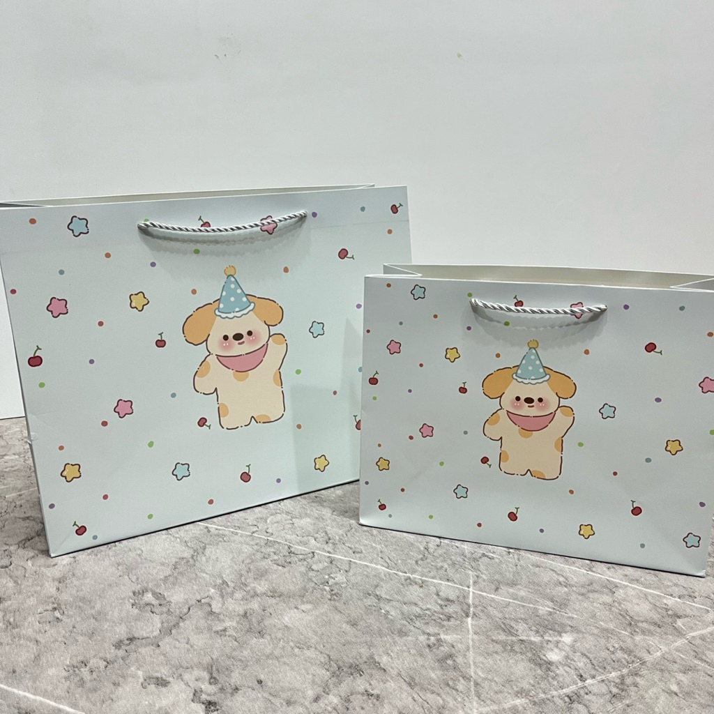 Paper Bag Anjing Lucu Tebal Premium Tas Kertas Ulang Tahun Souvenir