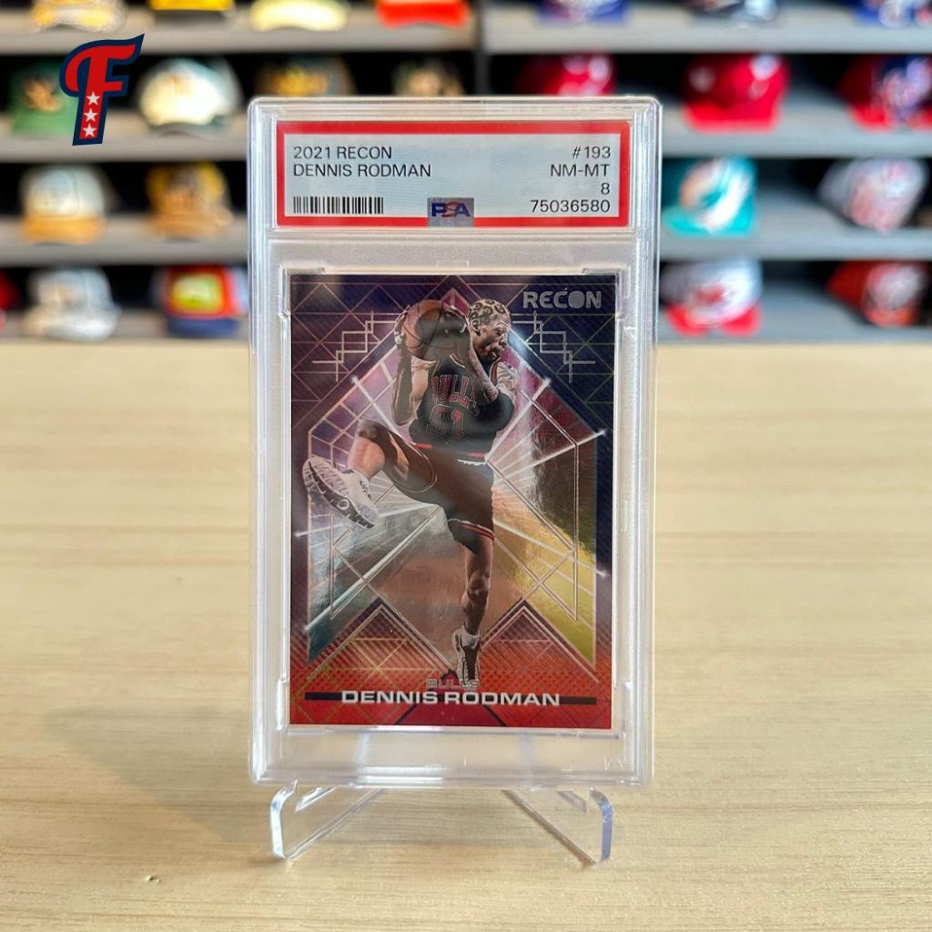 Kartu Basket NBA Panini 2021 Recon Dennis Rodman Graded PSA 8