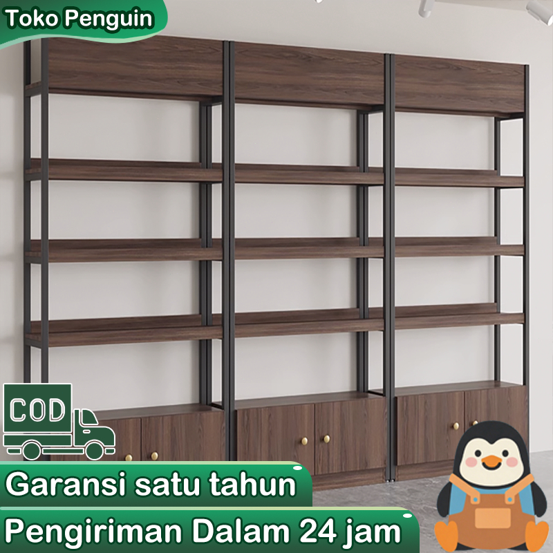 [Surabaya Express]Rak Buku Kayu Rak Supermarket Rak Gondola Rak Penyimpanan Gudang Rak Display Toko 