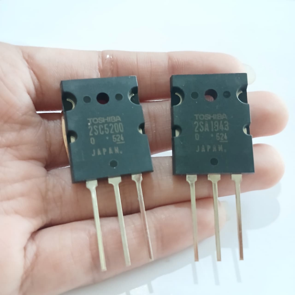 Transistor Toshiba A1943 C5200 lot 524 produk baru dan original Assembling Japan tosiba thosiba lot 