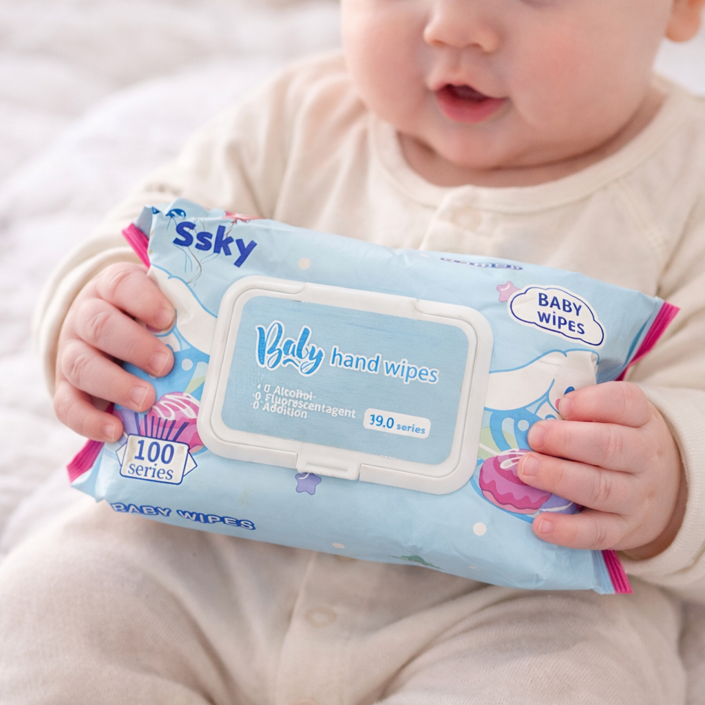 TISU SEGAR 1PCS Tissue Basah Jumbo Isi 100Sheet Dengan Penutup Flip Top Bahan Lembut & Aman untuk Ku