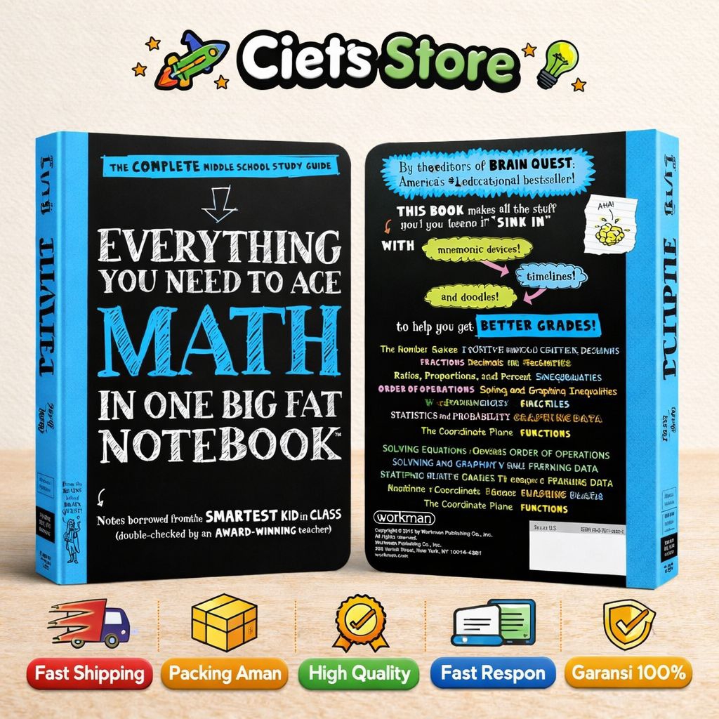 Buku Panduan Matematika SMP Lengkap - "Everything You Need to Ace Math" | Catatan Pintar Anak Terbai