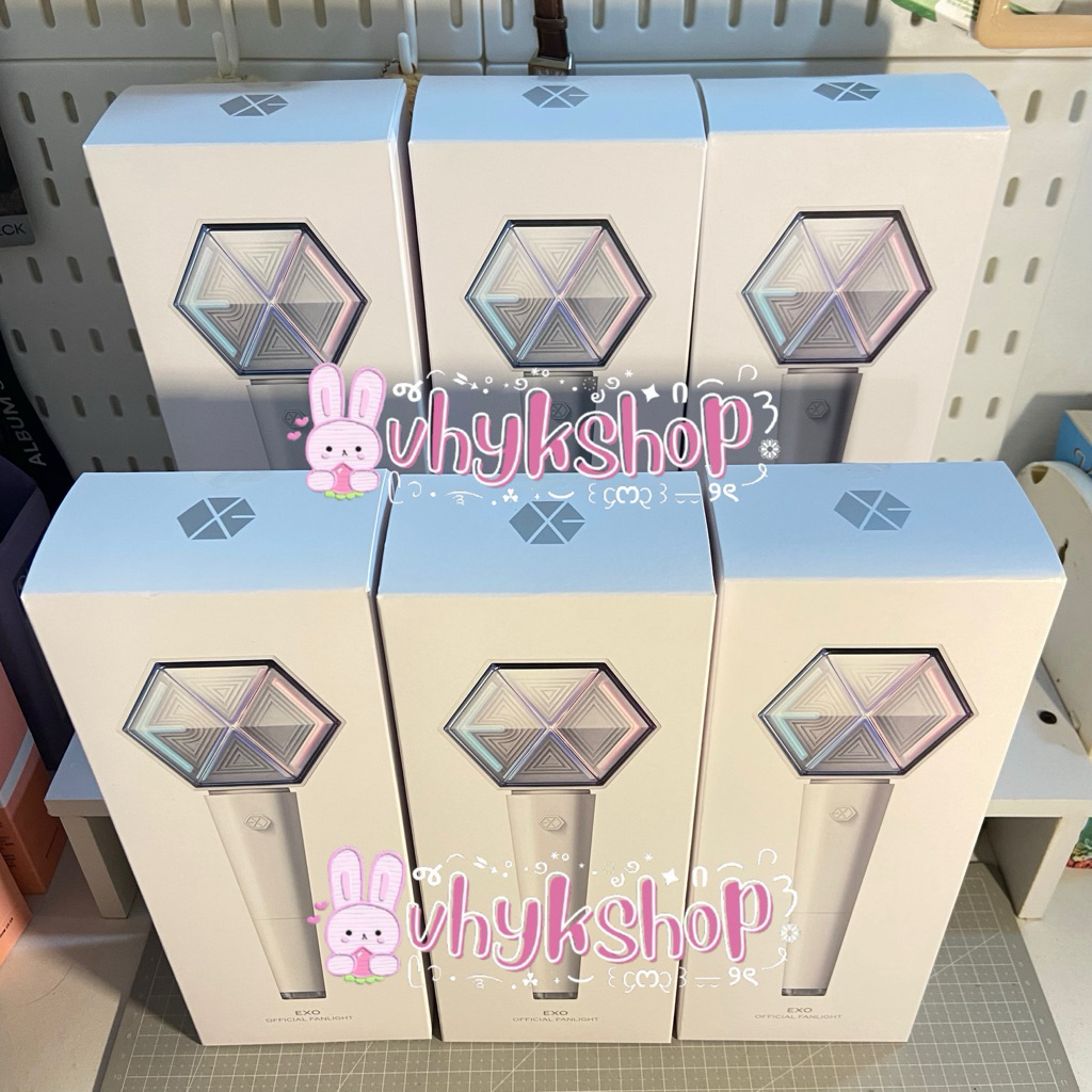 [READY STOCK] OFFICIAL LIGHTSTICK EXO VER.3 + PC SEALED • LS EXO versi 3 eribong Fanlight + photocar