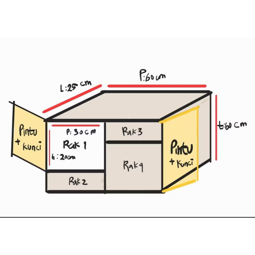 (pesanan custom) KABINET RAK LEMARI BAJU TEMPEL GANTUNG DINDING MINIMALIS ASTETIK SERBAGUNA