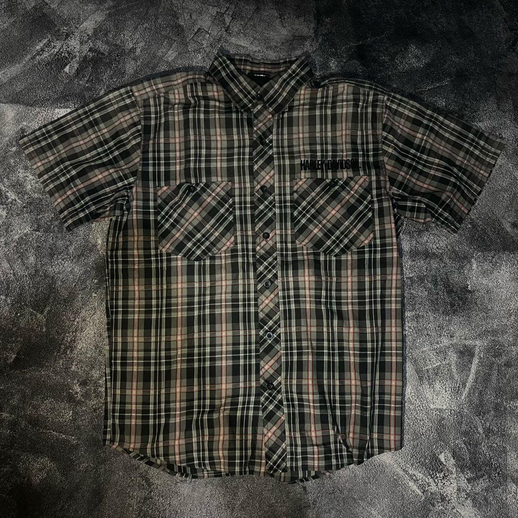 kemeja vintage harley davidson