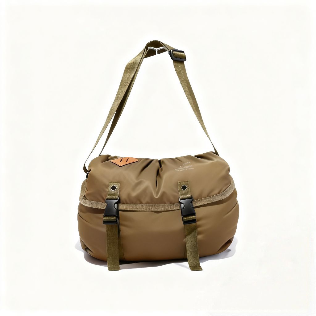 Anello Khaki Nylon Messenger Bag Original