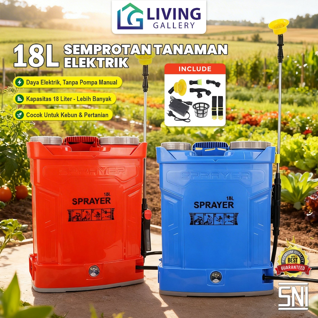 Tangki Sprayer Elektrik Semprotan Tanaman Perkebunan 18 Liter