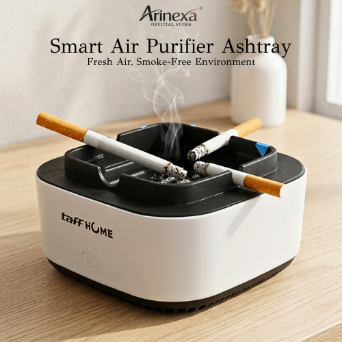 ARINEXA Asbak Rokok Air Purifier Smart Smoke Grabber Filter Penjernih Udara Anti Bau Asap Aromaterap