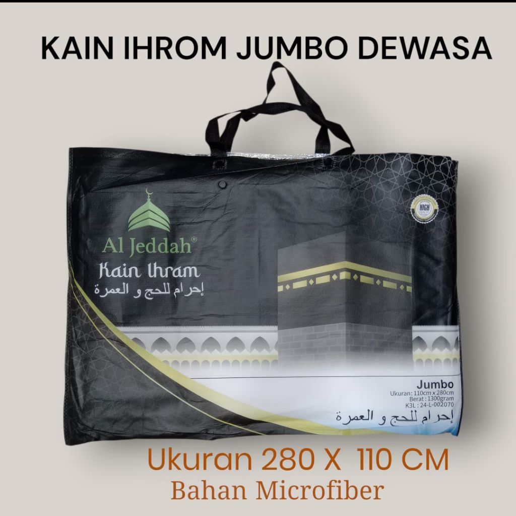 KAIN IHROM JUMBO PRIA AL JEDDAH PREMIUM