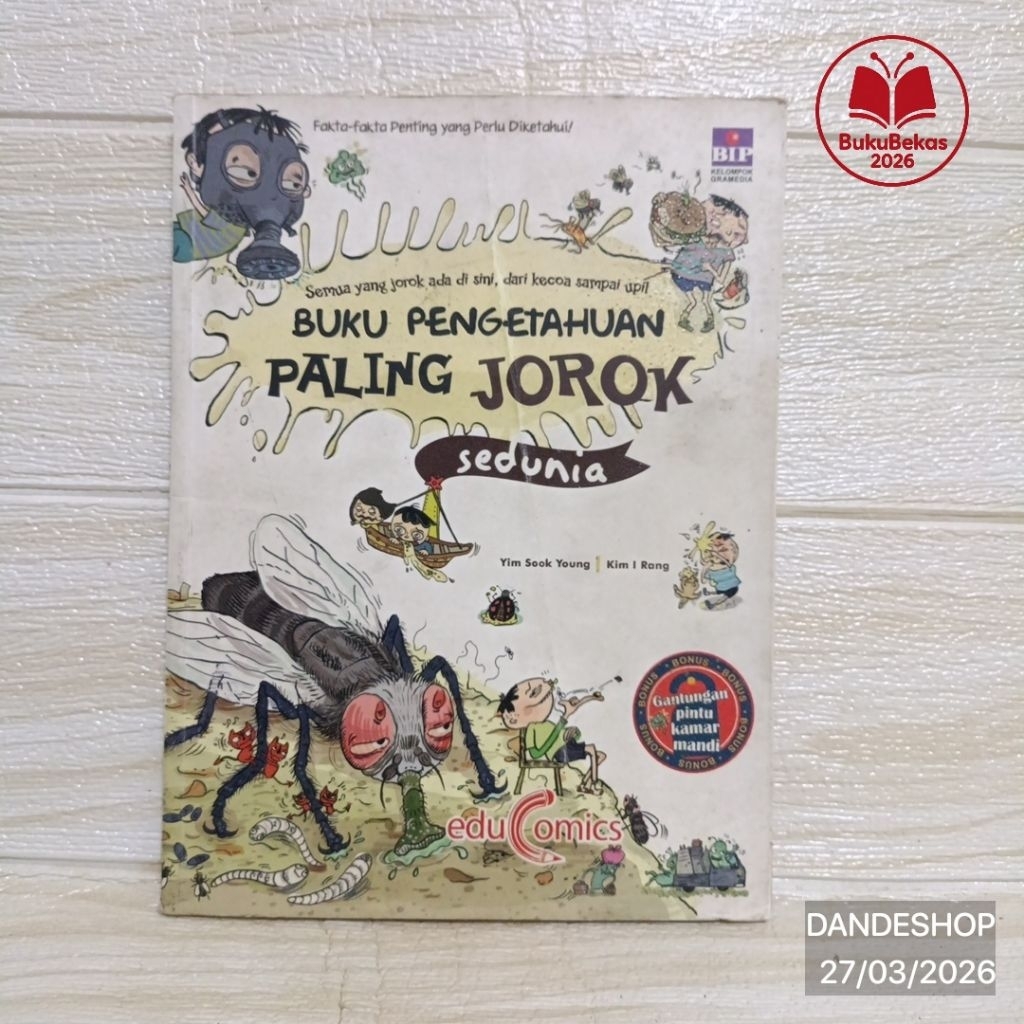 Buku Pengetahuan Paling Jorok Sedunia - BIP Science Comic Educomic Komik Pendidikan WHY Bekas Prelov