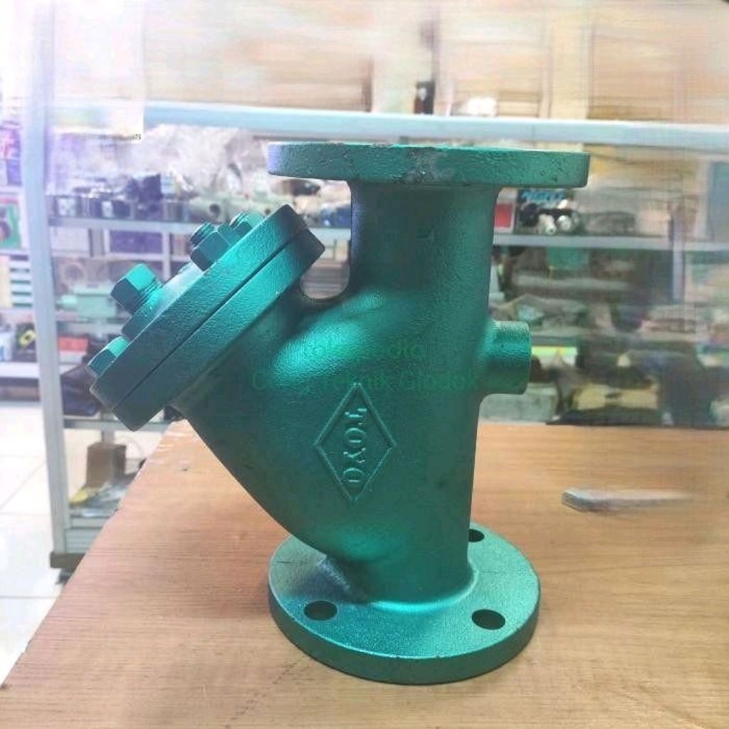 Y Strainer Toyo 3" Inch DN80 Cast Iron Jis 10K Flange besi Japan y strainer