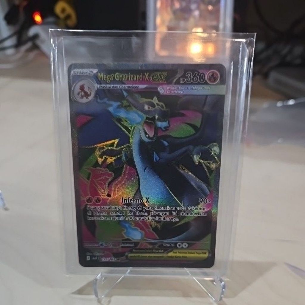 Mega Charizard X SR (Kobaran Biru Indonesia) Pokemon TCG