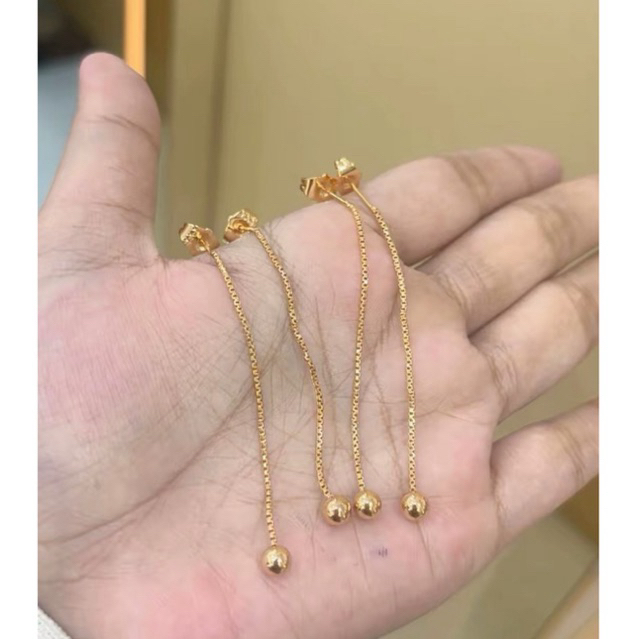 ayrahaccesories anting jarum lapis emas 24k