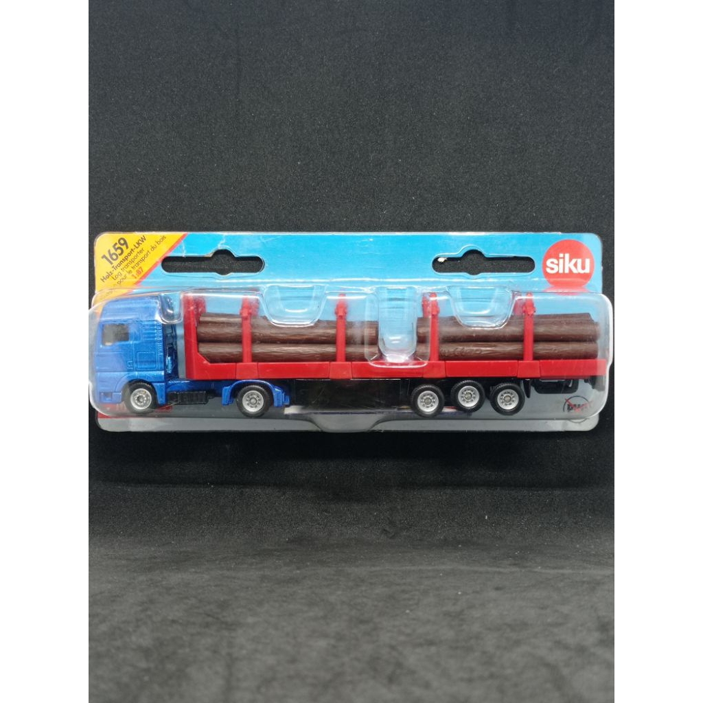 Diecast SIKU No. 1659 MAN Truck Log Transporter - Loose