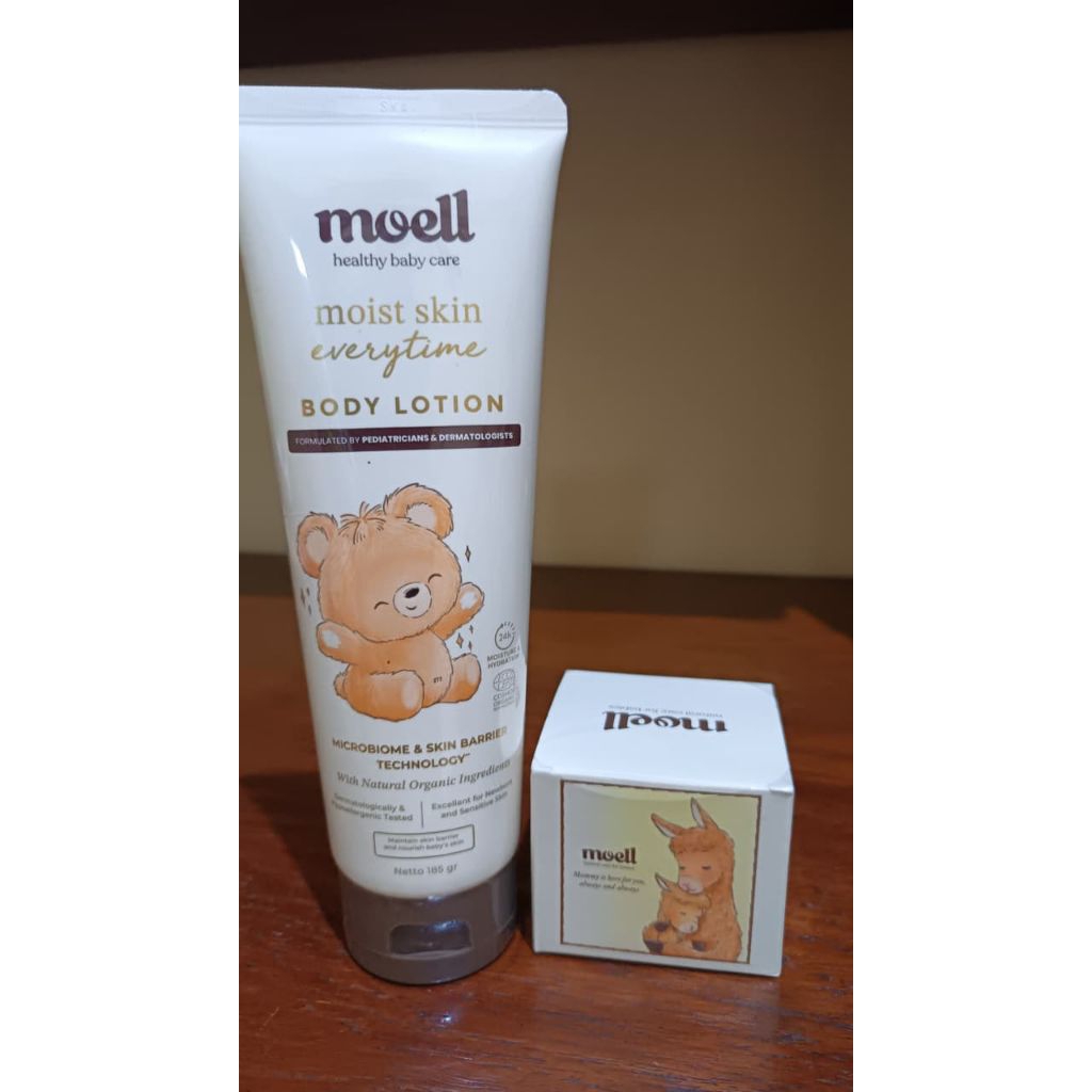 Moell body lotion + moisturizer Exp 2028