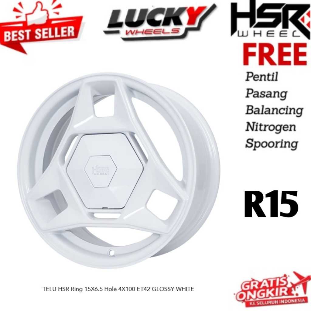 Velg mobil ring 15 untuk brio agya sigra dll model terbaru ring 15 merk HSE TELU Ring 15