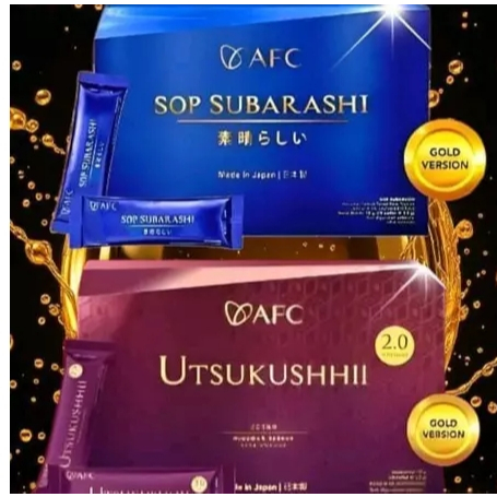AFC Sop Subarashi Gold UtsukushI PAKET 1 SET SOP SUBARAHSI+UTSUGOLD ORIGINAL 100%