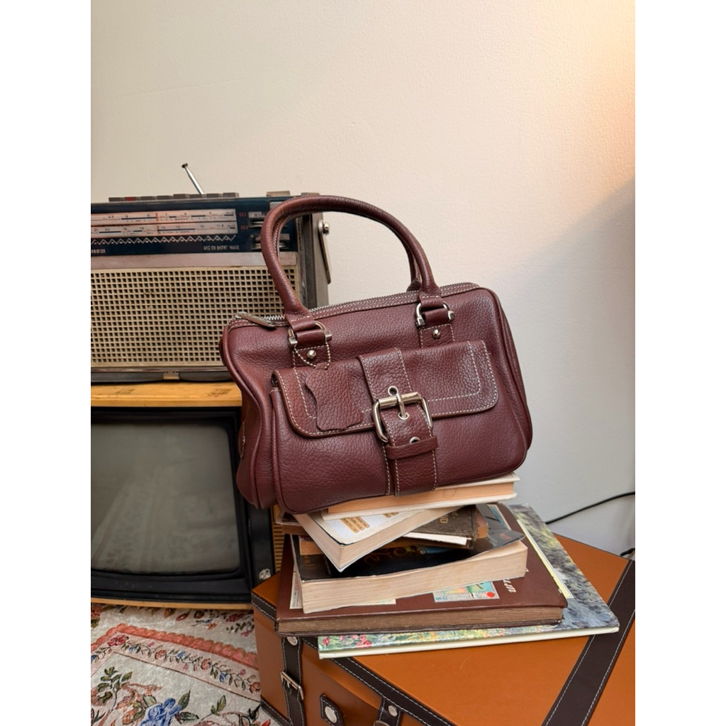 Trlalu Cnta | Tas Kulit Vintage Hand Bag Wanita Y2k Aesthetic Bag