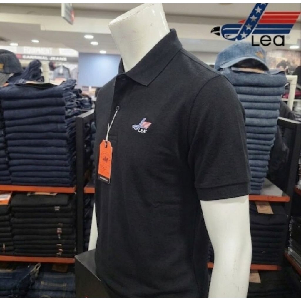 KAOS KERAH PREMIUM LENGAN PENDEK LEA JEANS REGULER FIT