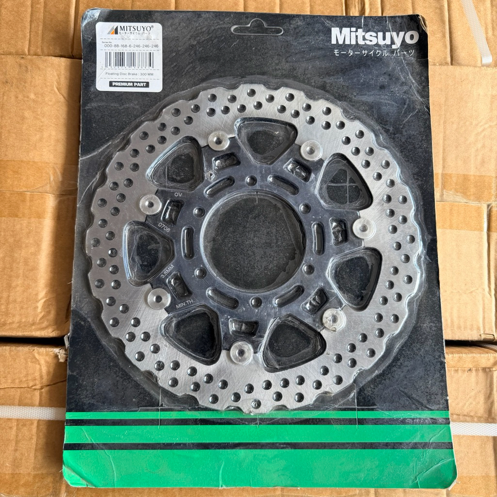 Piringan cakram KLX Dtracker mitsuyo Depan Impor 300MM CNC Set Baut Floating MITSUYO Piringan Cakram