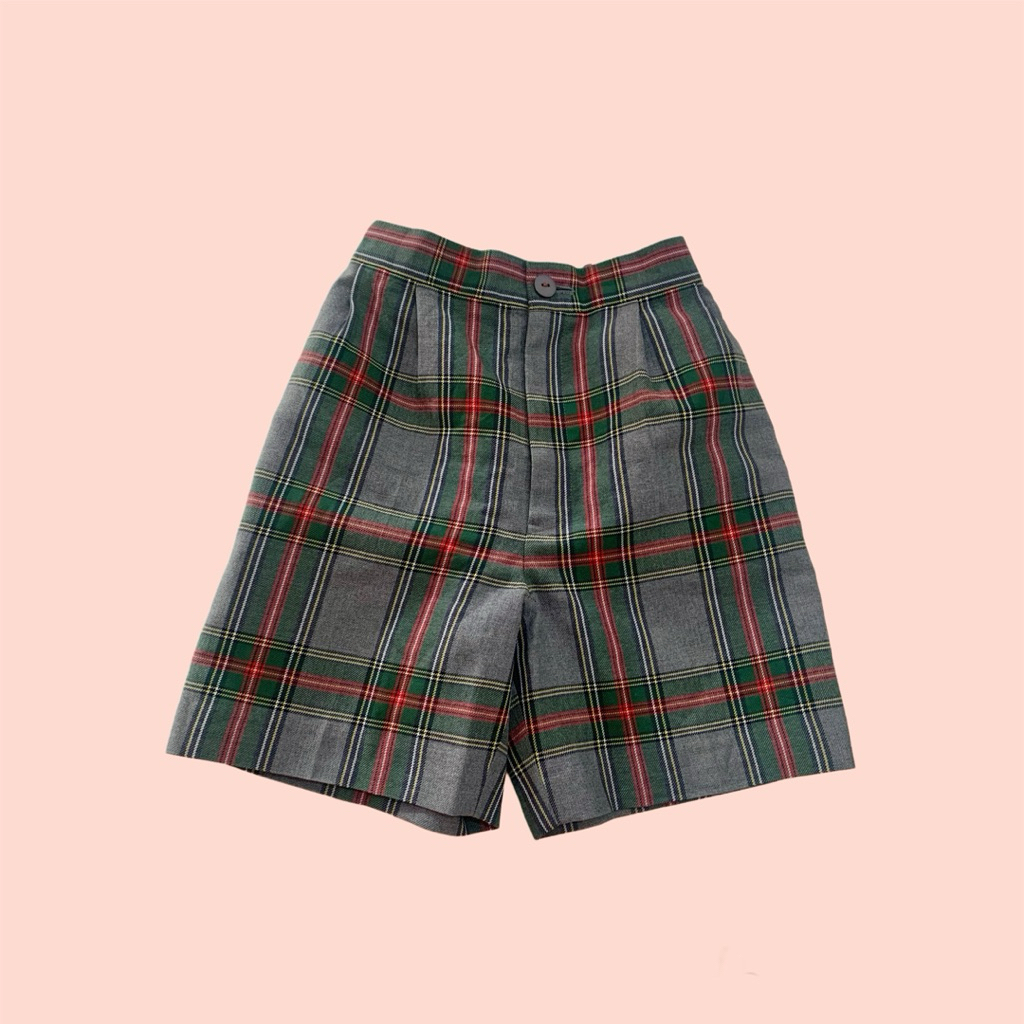 [PRELOVED KIDS] YUKI TORII Plaid Short (3-4 years) - Grey