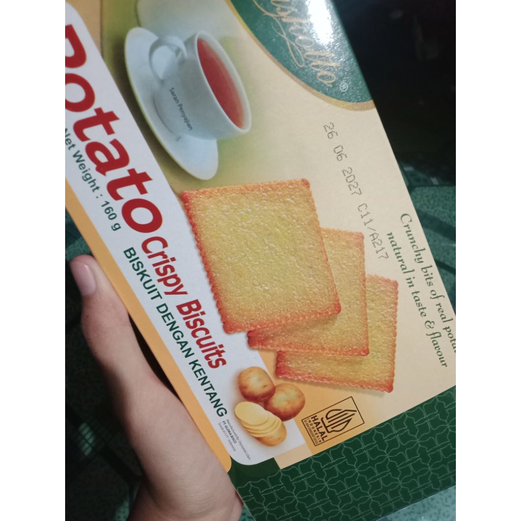 potato crispy biscuits biskotto biskuit dengan kentang