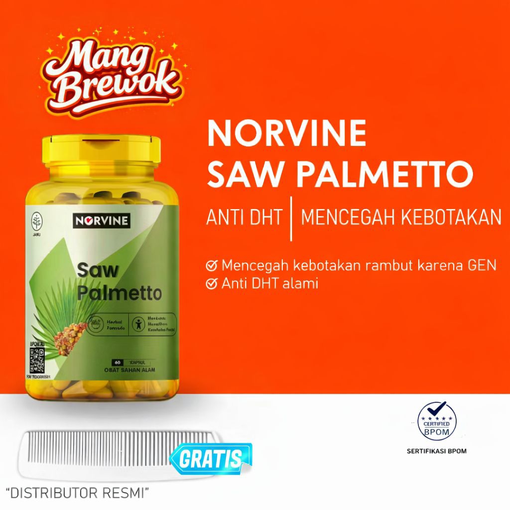 NORVINE - Saw Palmetto Anti DHT Perawatan Rambut Pria