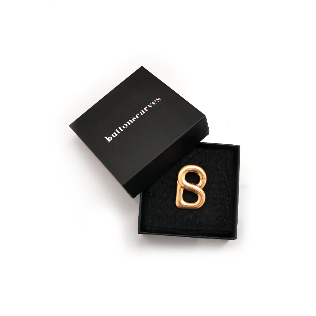 pin bros Signature Everyday Brooch - Matte Gold – Buttonscarves kw TIRUAN
