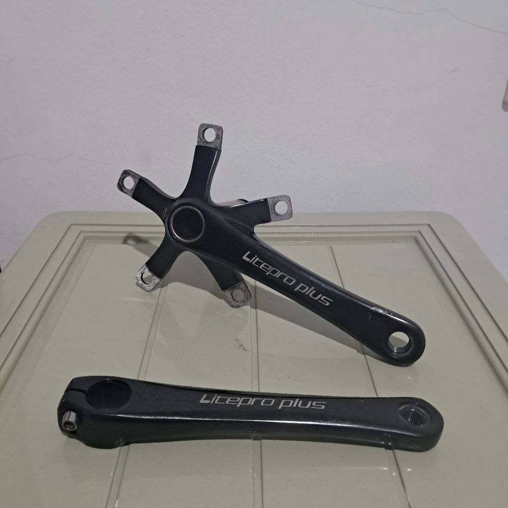 Crank sepeda litepro plus original murah like new crankset