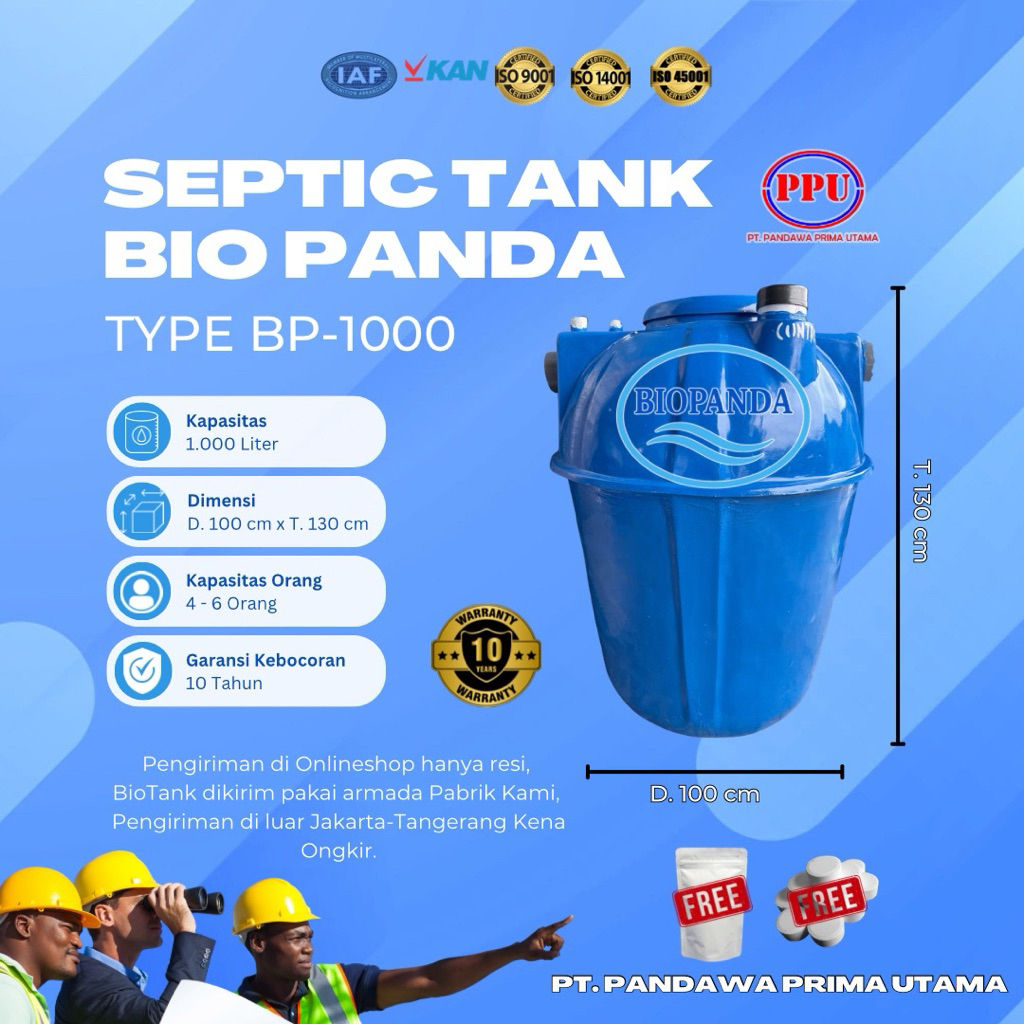 SepticTank Bio,  Biotank, Septic Tank BioPanda Type BP 1000 liter
