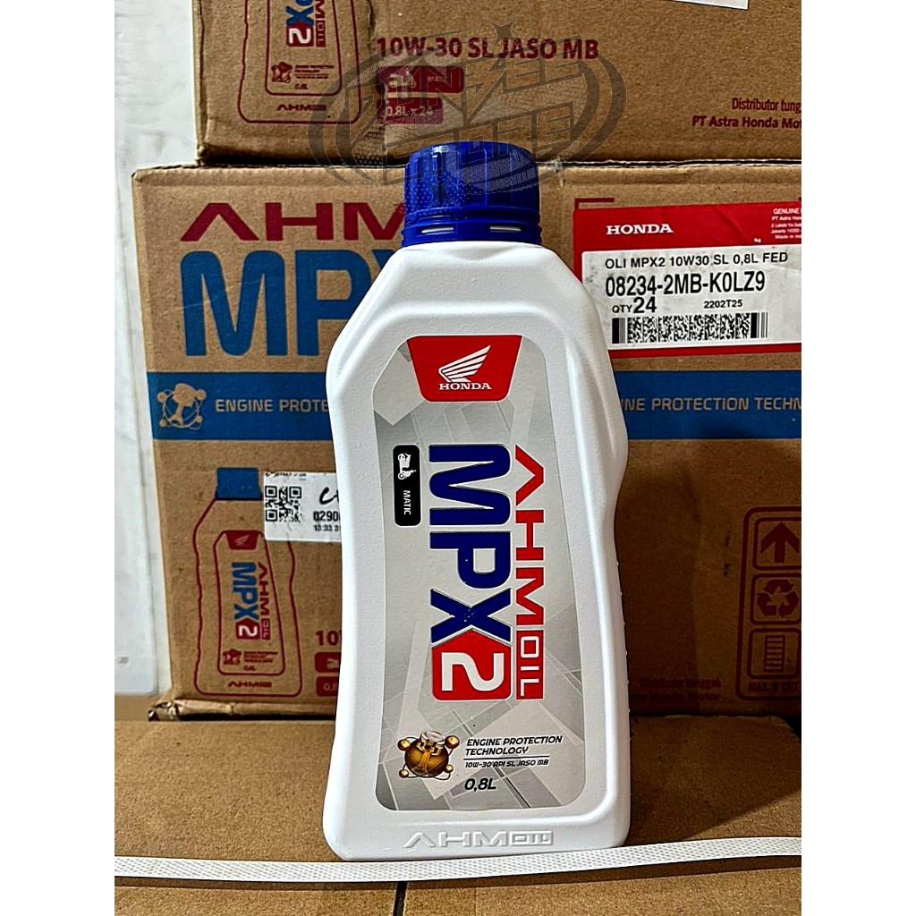 (Satu Dus) Oli MPX2 0,8L ASLI BUKAN PALSU Original AHM Honda Matic Beat Vario Scoopy Vario Genio PCX