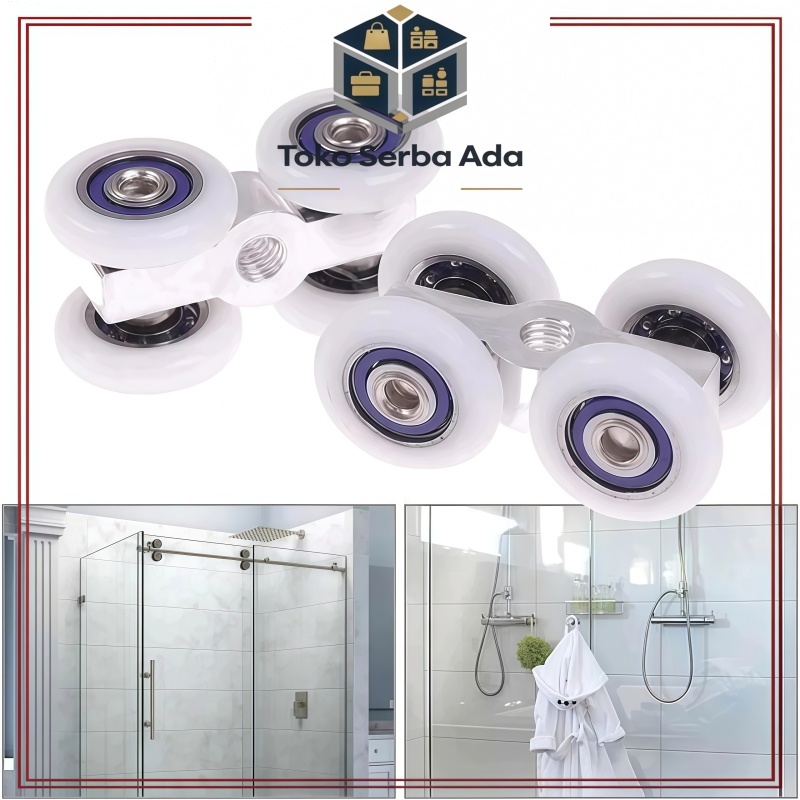 Roda Pintu Geser / Rel Pemandu Pintu Geser /Roda Gantung Kamar Mandi