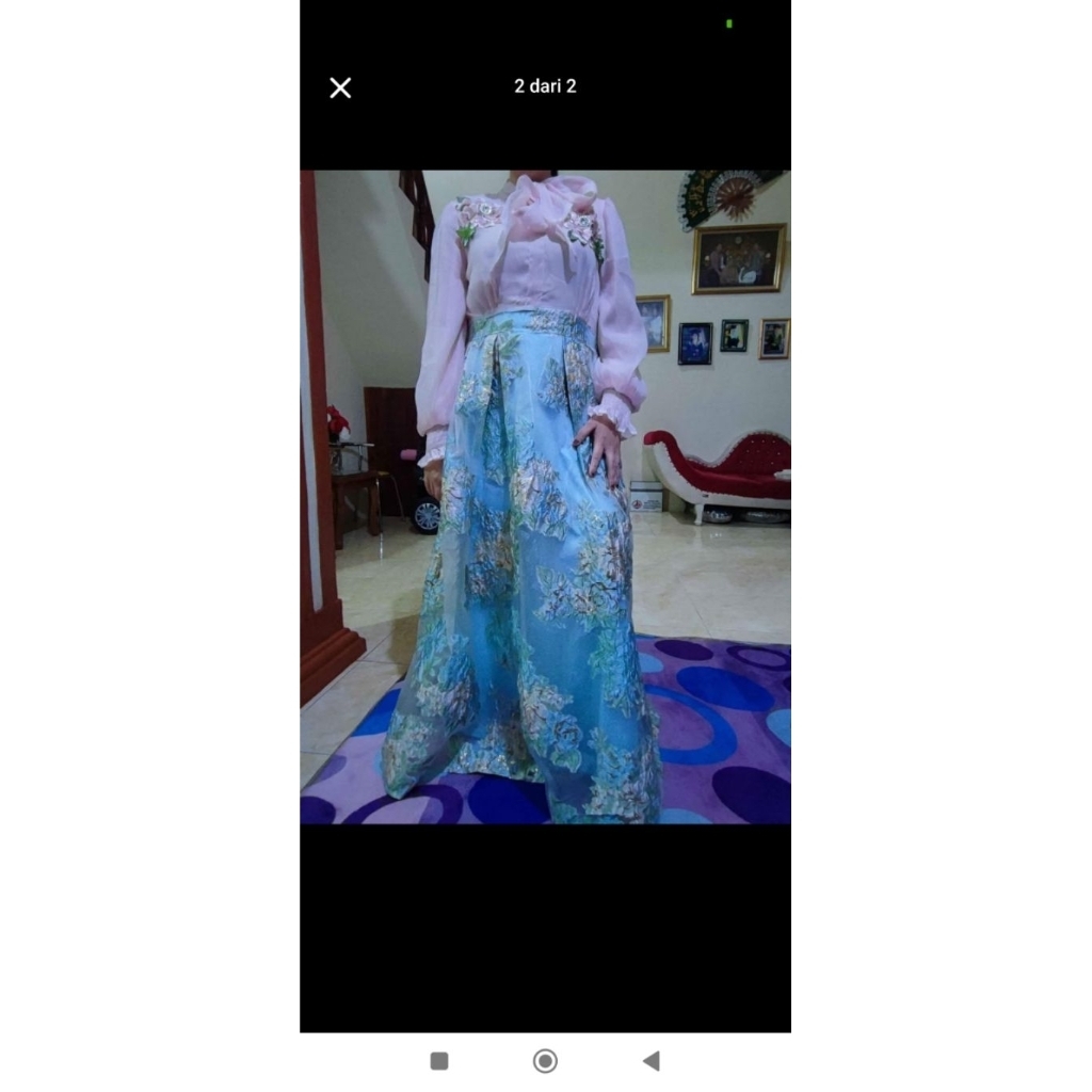 dress organza premium
