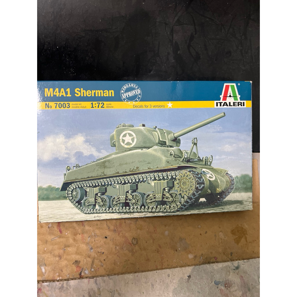 1/72 m4a1 sherman italer military tank model