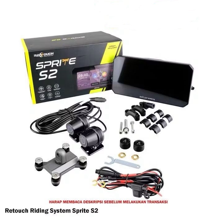 Dashcam Retouch Riding System Sprite S2 Gps Maps Dash Cam Kamera Motor