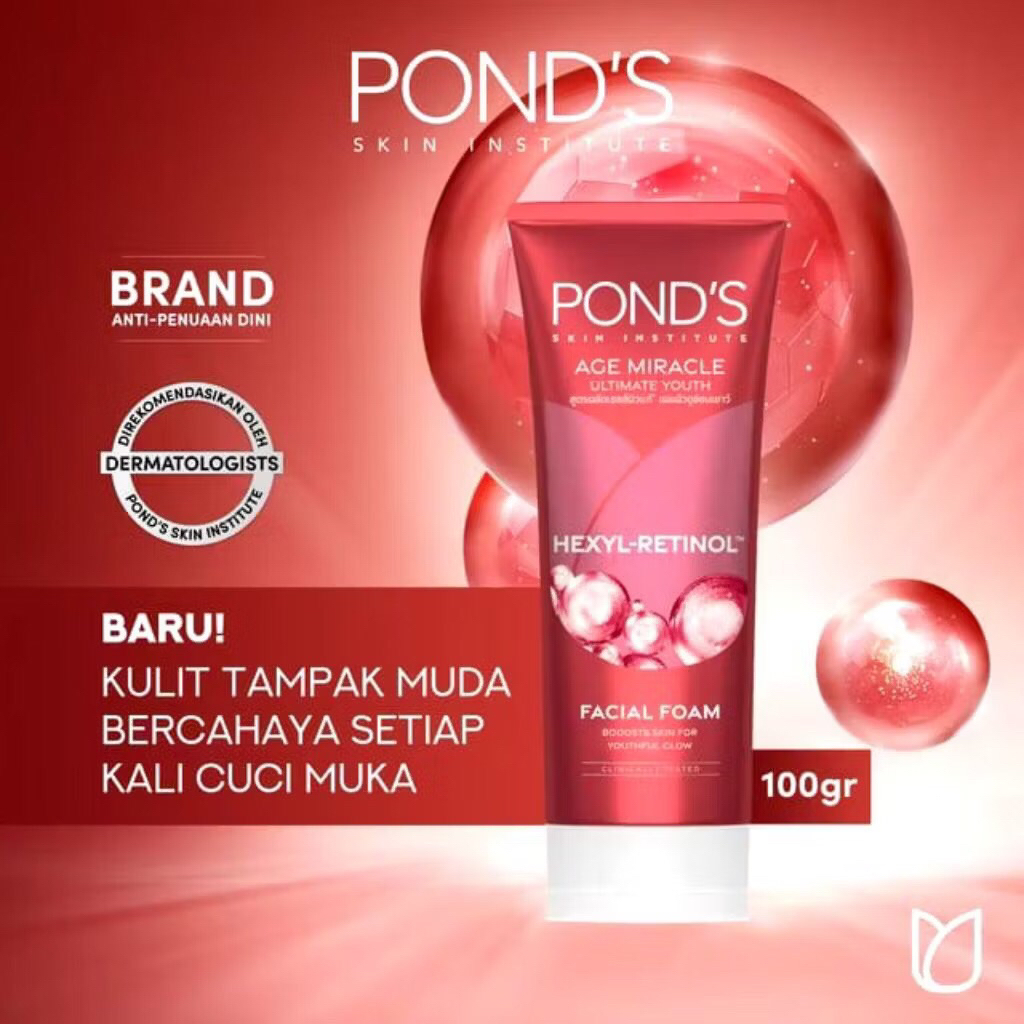 Pond's Age Miracle Facial Foam 100g Ponds Cuci Muka