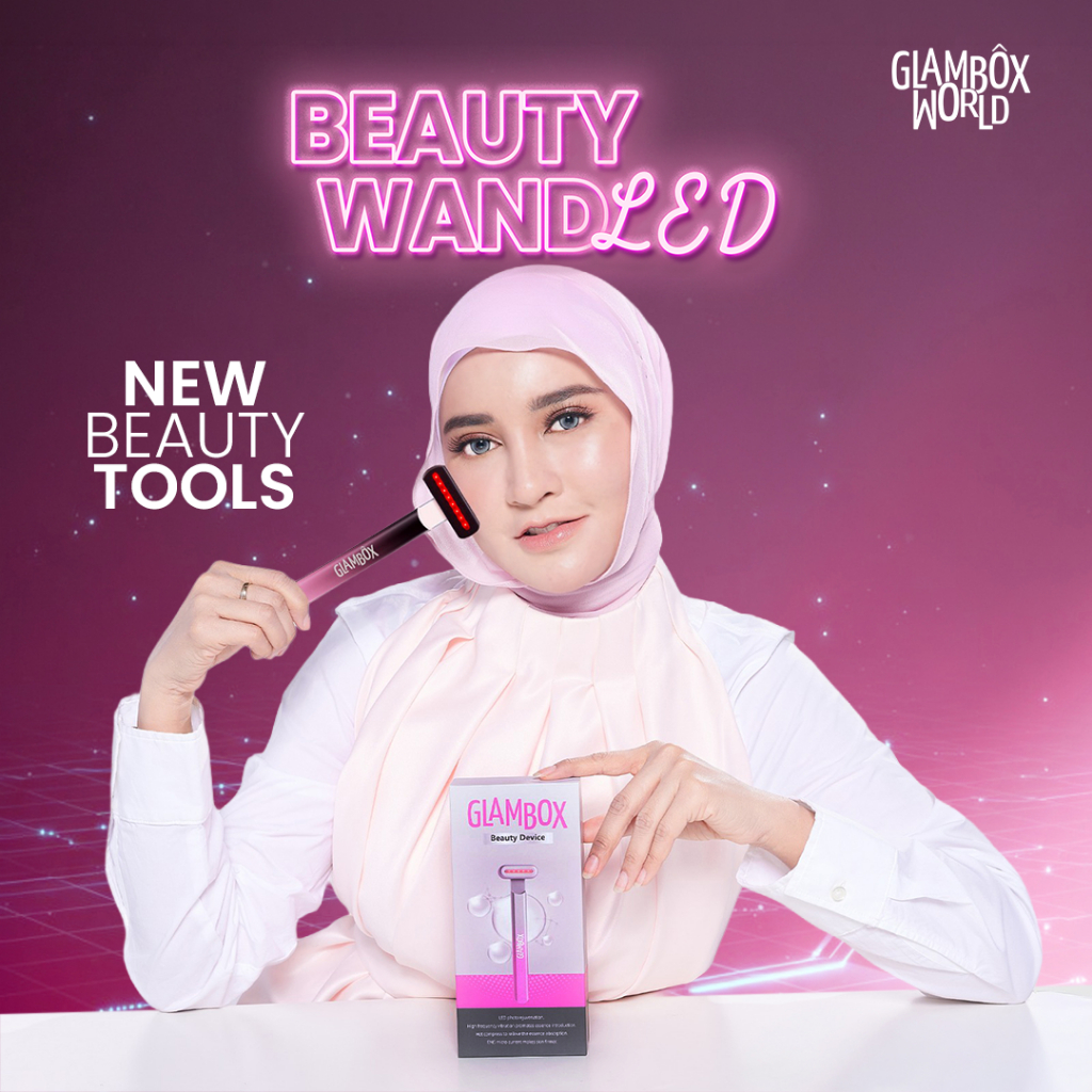 GLAMBOX BEAUTY WAND LED FACE MASSAGER