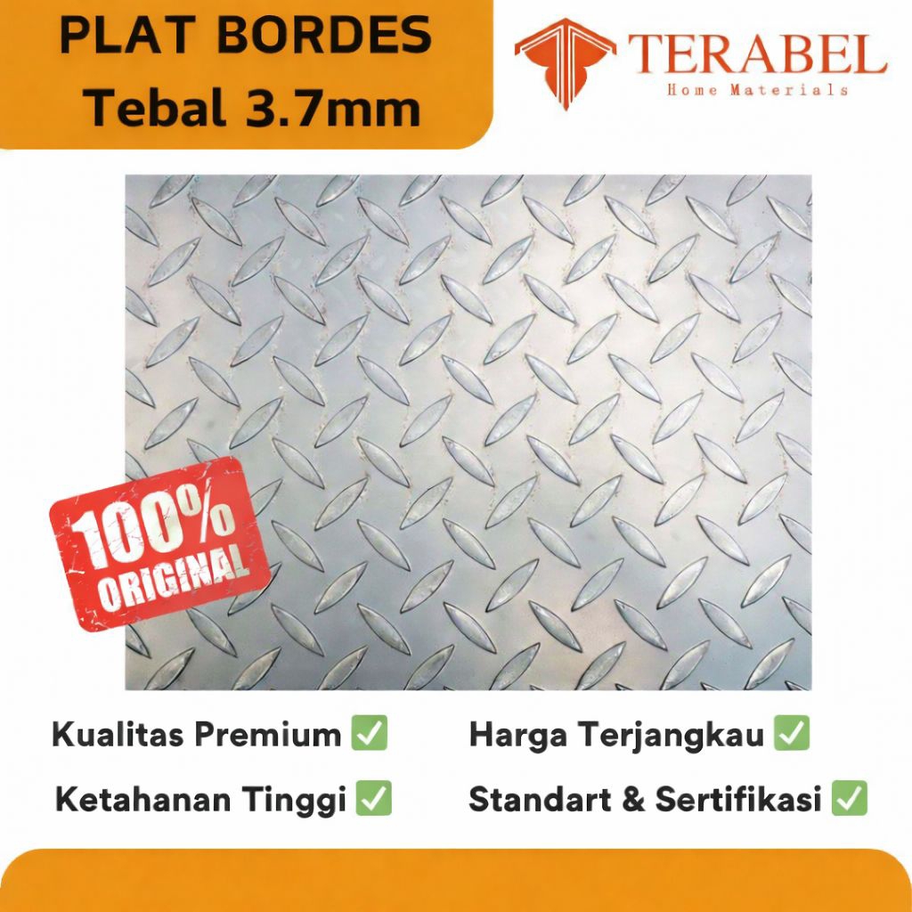 Plat Bordes Tebal 3.7mm