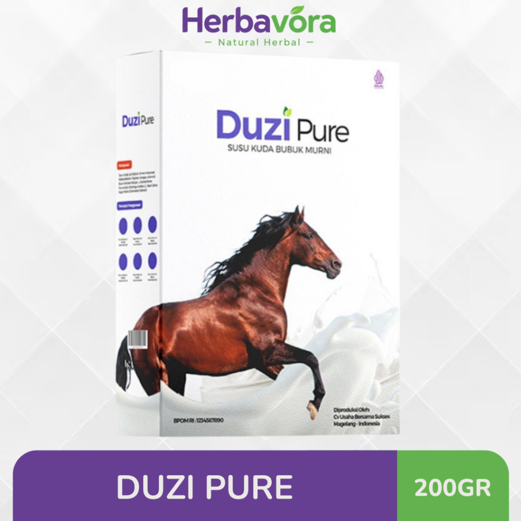 Duzi Pure Susu Kuda Liar Lombok – Susu Kuda Bubuk Alami untuk Kesehatan Persendian