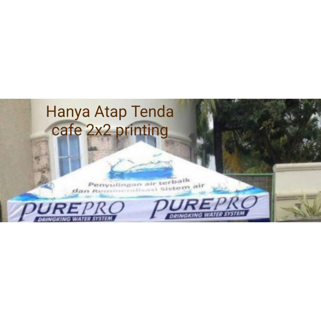Atap tenda cafe 2x2 printing (Tanpa Rangka)